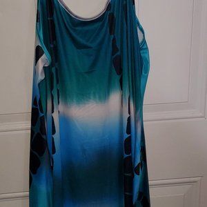 Multicolored Blue Dress